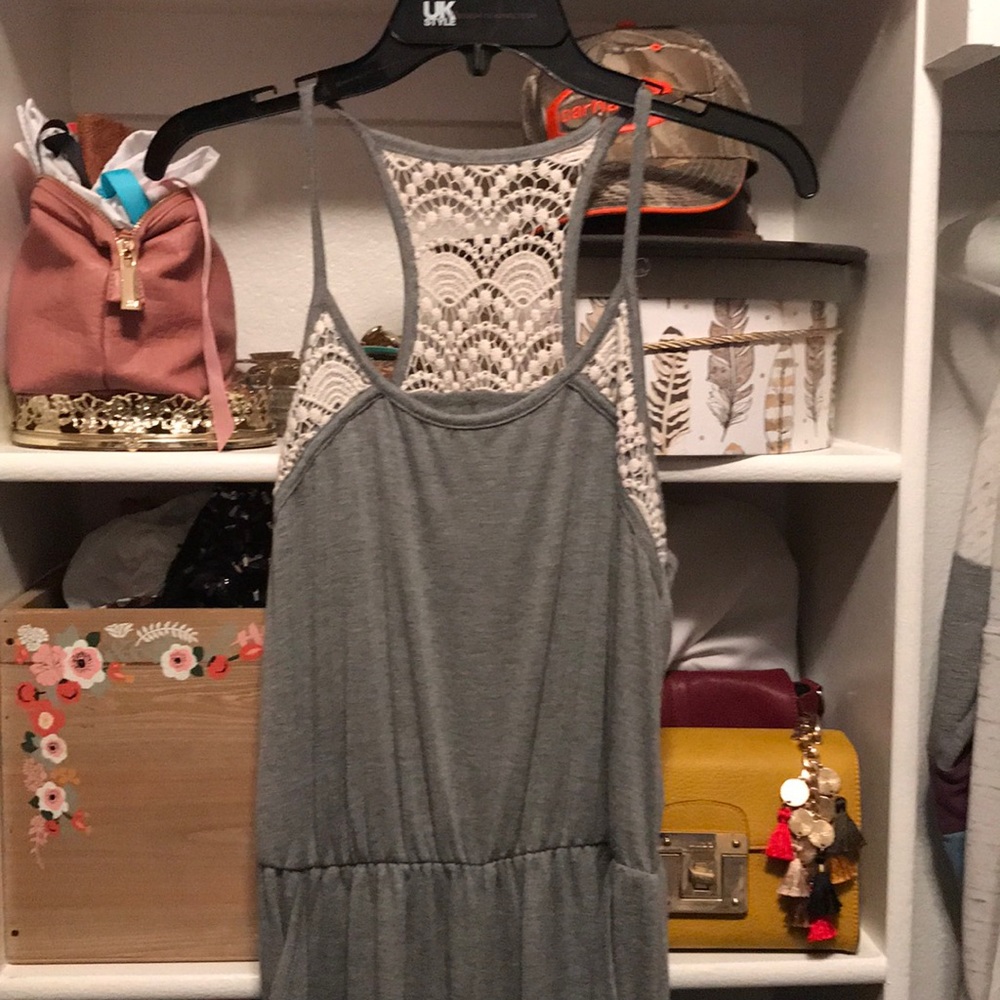 Gray jumpsuit